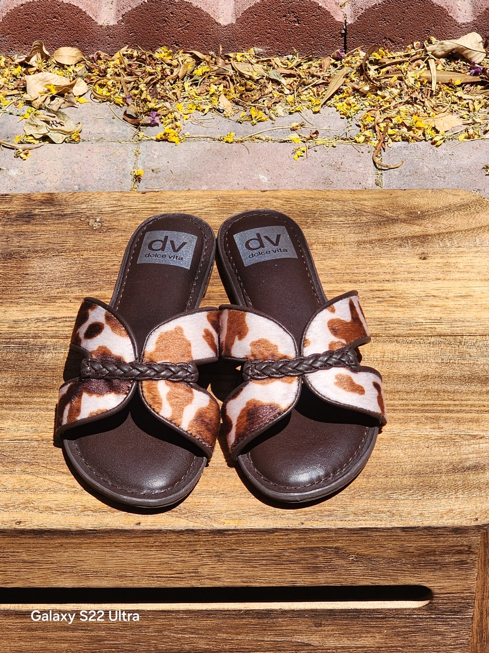 DV by Dolce Vita Women's Geeya Cowhide Slide Sandals Size 6 - Picture 5 of 10